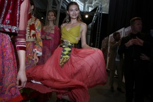 Backstage at Etro RTW Spring 2018