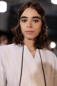 Model backstageCoach show, Backstage, Spring Summer 2018, New York Fashion Week, USA - 12 Sep 2017