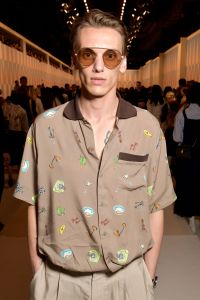 Jamie Campbell BowerFendi show, Front Row, Spring Summer 2018, Milan Fashion Week, Italy - 21 Sep 2017