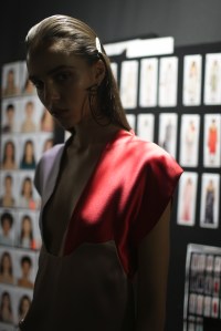 Backstage at Salvatore Ferragamo RTW Spring 2018