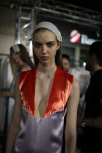 Backstage at Salvatore Ferragamo RTW Spring 2018