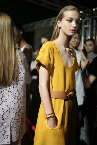 Backstage at Salvatore Ferragamo RTW Spring 2018
