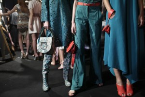 Backstage at Salvatore Ferragamo RTW Spring 2018