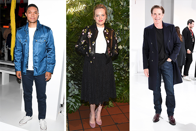 Trevor Noah, Elisabeth Moss, and Kyle MacLachlan