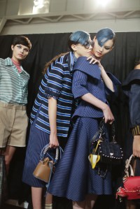 Backstage at Fendi RTW Spring 2018