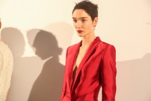 Backstage at Haider Ackermann RTW Spring 2018