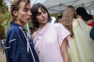 Backstage at Lacoste RTW Spring 2018