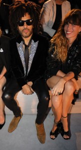 Lenny Kravitz and Lou Doillon