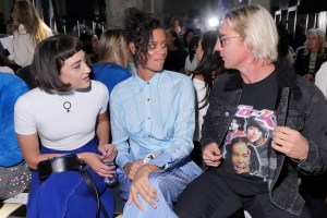 Mia Moretti, Aluna Francis and Diplo in the front row3.1 Phillip Lim show, Front Row, Spring Summer 2018, New York Fashion Week, USA - 11 Sep 2017