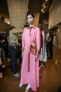 Backstage at Loewe RTW Spring 2018