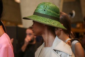 Backstage at Loewe RTW Spring 2018