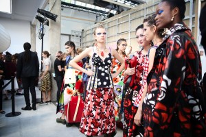 Backstage at Marni RTW Spring 2018