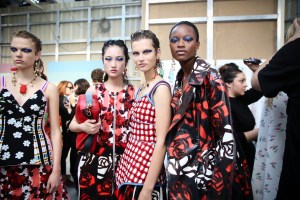 Backstage at Marni RTW Spring 2018