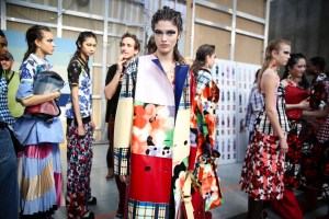 Backstage at Marni RTW Spring 2018
