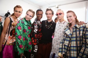 Backstage at Marni RTW Spring 2018