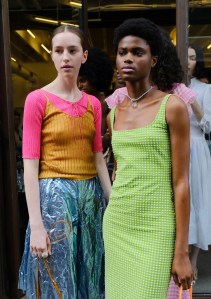 Backstage at Maryam Nassir Zadeh RTW Spring 2018