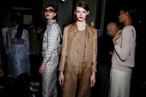 Backstage at Max Mara RTW Spring 2018