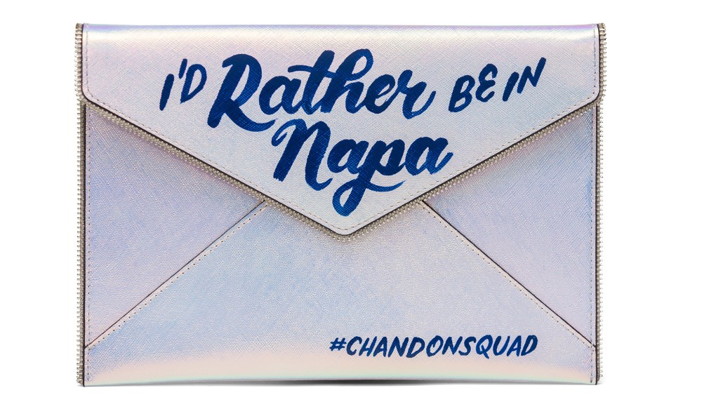 The limited-edition #ChandonSquad Leo clutch.