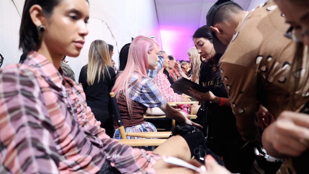 Models backstageOpening Ceremony x Made LA show, Backstage, Los Angeles, USA - 09 Jun 2017