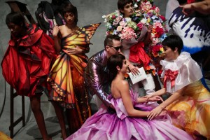 Backstage at Moschino RTW Spring 2018