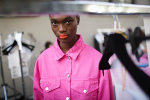 Backstage at MSGM RTW Spring 2018
