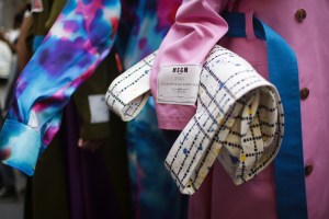 Backstage at MSGM RTW Spring 2018