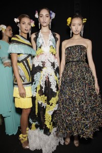 Backstage at Naeem Khan RTW Spring 2018