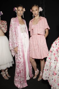 Backstage at Naeem Khan RTW Spring 2018
