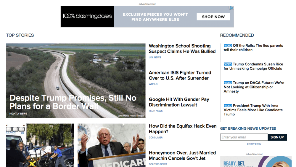 NBC News' digital site.