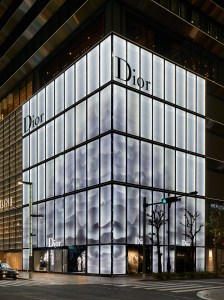 The Dior store in Ginza.
