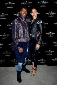 DJ Ruckus, Shanina ShaikMoet & Chandon by Public School launch celebration, Fulton Market, New York, USA - 10 Sep 2017