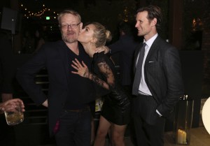 Jared Harris, Vanessa Kirby, Matt Smith. Jared Harris, from left, Vanessa Kirby and Matt Smith attend the 69th Primetime Emmy Awards Audi pre party at The Highlight Room, in Los Angeles
2017 Primetime Emmy Awards - Audi Pre Party, Los Angeles, USA - 14 Sep 2017