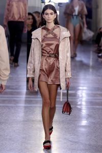 Kaia Gerber on the catwalkBottega Veneta show, Runway, Spring Summer 2018, Milan Fashion Week, Italy - 23 Sep 2017