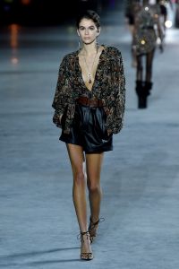 Kaia Gerber on the catwalkSaint Laurent show, Runway, Spring Summer 2018, Paris Fashion Week, France - 26 Sep 2017