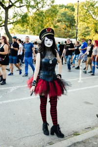 Street style at Riot Fest 2017.