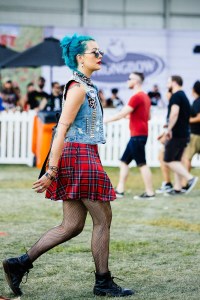 Street style at Riot Fest 2017.