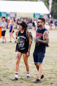 Street style at Riot Fest 2017.