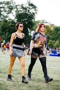 Street style at Riot Fest 2017.