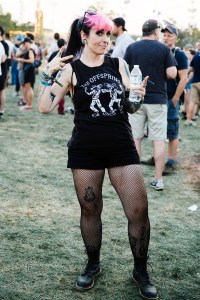 Street style at Riot Fest 2017.