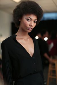 Model backstageAdam Selman show, Backstage, Spring Summer 2018, New York Fashion Week, USA - 07 Sep 2017