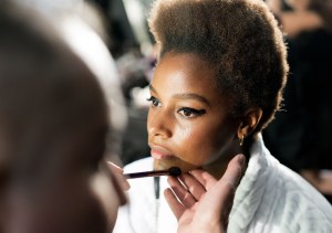 Backstage at Tom Ford RTW Spring 2018