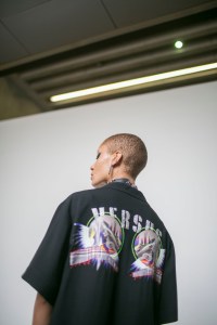 Backstage at Versus Versace RTW Spring 2018