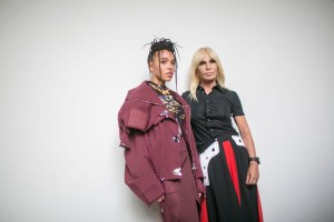 Backstage at Versus Versace RTW Spring 2018