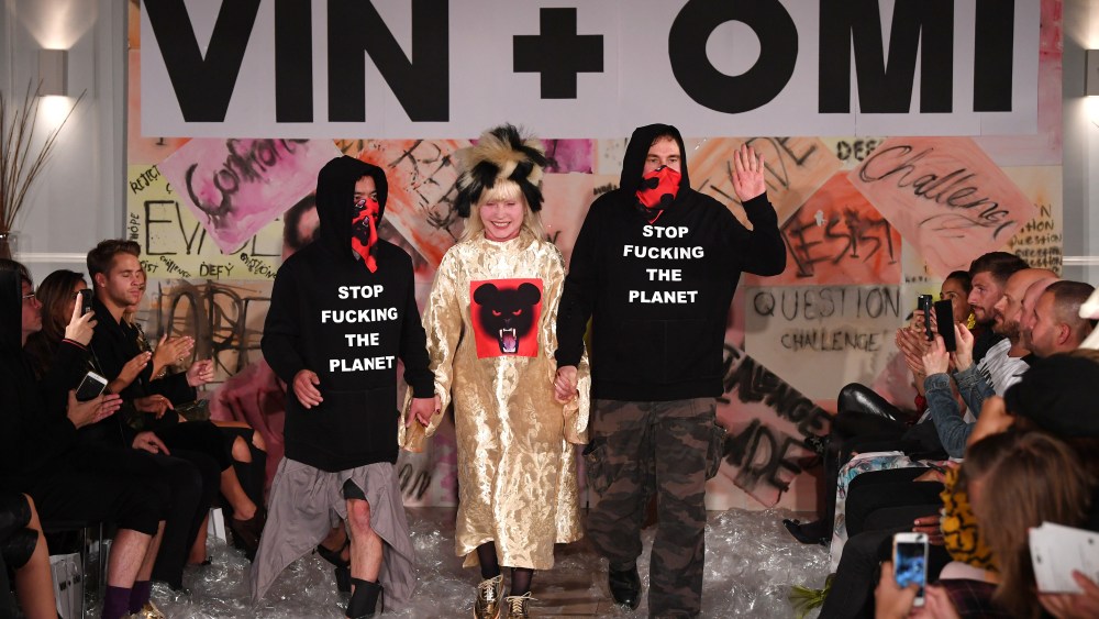 Deborah Harry with Vin and OmiVin and Omi show, Spring Summer 2018, London Fashion Week, UK - 11 Sep 2017