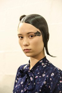 Backstage at Yohji Yamamoto RTW Spring 2018