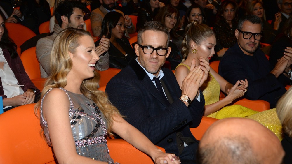 - New York, NY - 10/16/2017 - New York Screening of ALL I SEE IS YOU Starring Blake Lively -PICTURED: Blake Lively, Ryan Reynolds,Gigi Hadid-PHOTO by: Michael Simon/startraksphoto.com-MS411515Editorial - Rights Managed Image - Please contact www.startraksphoto.com for licensing fee Startraks PhotoStartraks PhotoNew York, NY For licensing please call 212-414-9464 or email sales@startraksphoto.comImage may not be published in any way that is or might be deemed defamatory, libelous, pornographic, or obscene. Please consult our sales department for any clarification or question you may haveStartraks Photo reserves the right to pursue unauthorized users of this image. If you violate our intellectual property you may be liable for actual damages, loss of income, and profits you derive from the use of this image, and where appropriate, the cost of collection and/or statutory damages.