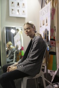 Backstage at Akris RTW Spring 2018