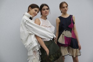 Backstage at Sacaï RTW Spring 2018