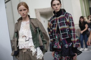 Backstage at Sacaï RTW Spring 2018