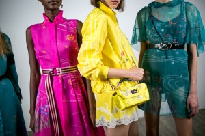 Backstage at Shiatzy Chen RTW Spring 2018